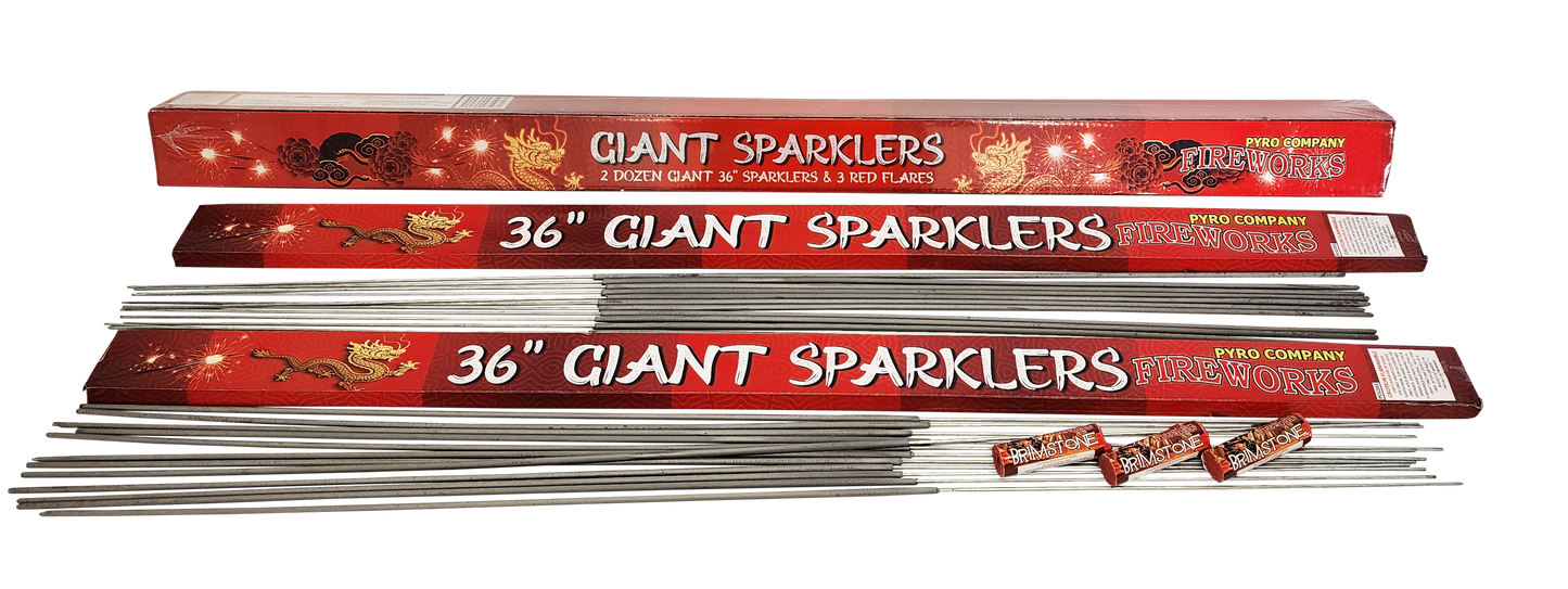 36" Giant Sparkler Pack